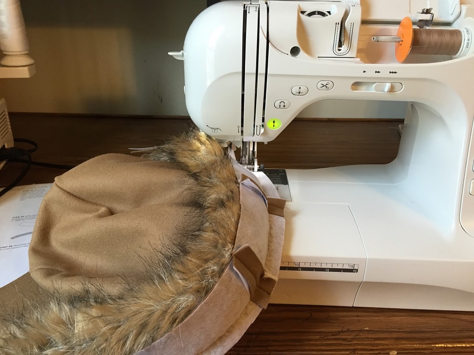 sew fur with a sewing mach